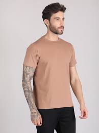 Earthy Stone Luxury Soft Oatmeal Beige T-Shirt in 1